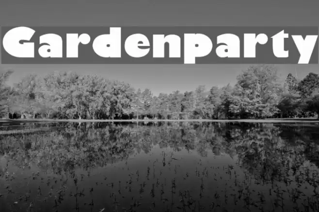 Gardenparty フォント examples