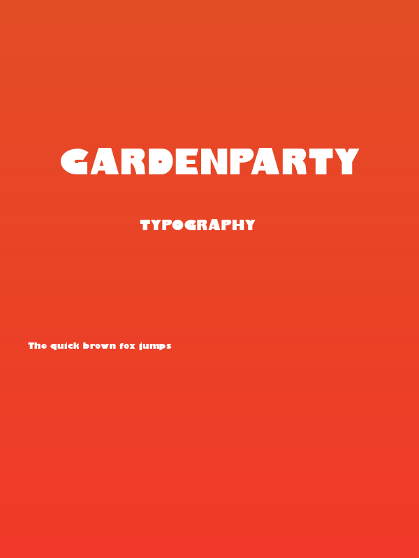 Gardenparty Poster