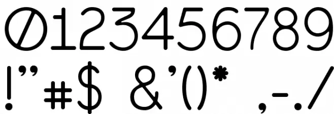 GardensC Font OTHER CHARS