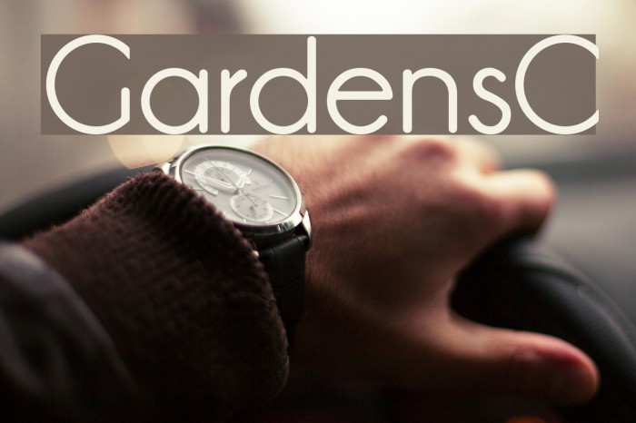 GardensC Font examples