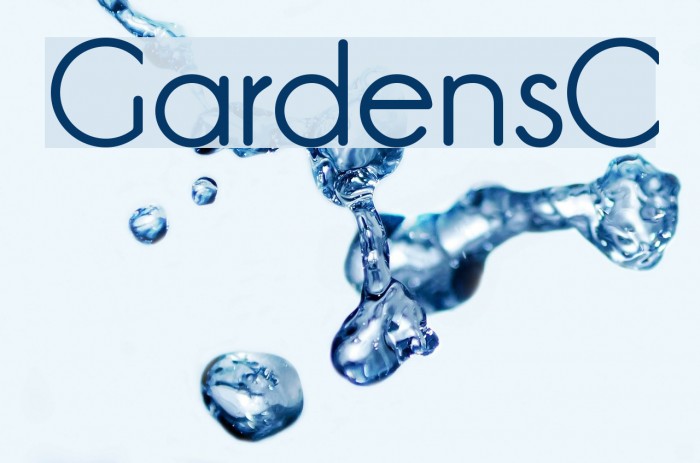 GardensC Font examples