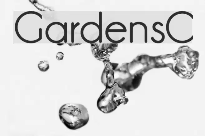 GardensC Font examples