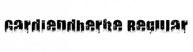 Gardiendherbe Regular  Frei Schriftart Herunterladen