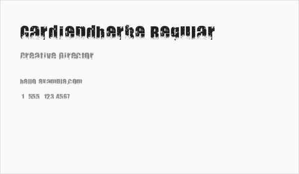 Gardiendherbe Regular Business Card