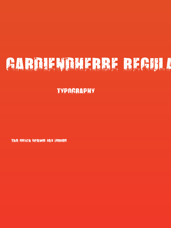 Gardiendherbe Regular Poster
