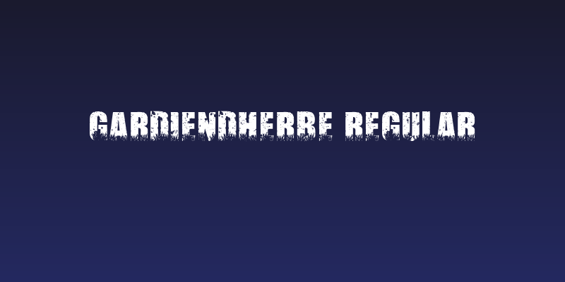 Gardiendherbe Regular Social Header