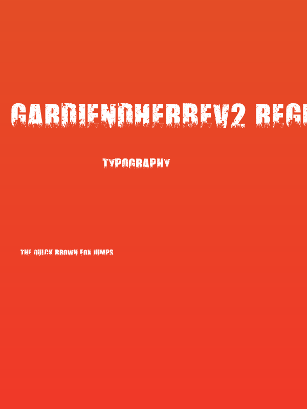 Gardiendherbev2 Regular Poster