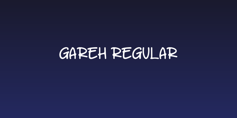 Gareh Regular Social Header