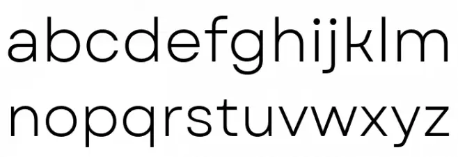 Garet Book Font LOWERCASE