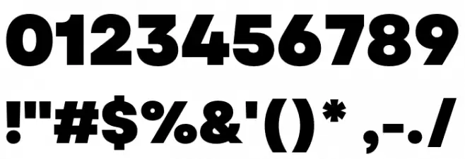 Garet Heavy Font OTHER CHARS