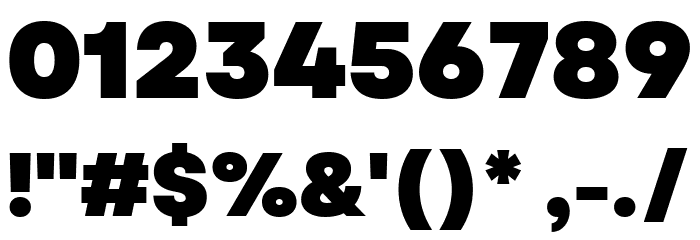 Garet Heavy Font OTHER CHARS
