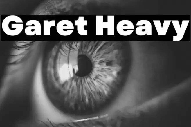 Garet Heavy Font examples