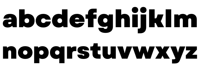 Garet Heavy Font LOWERCASE