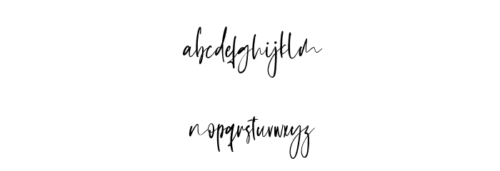 Gareth Bayu Font LOWERCASE