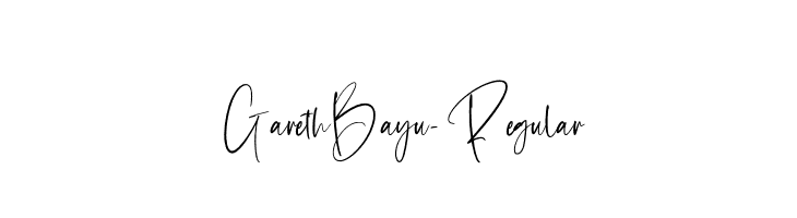 GarethBayu-Regular  font caratteri gratis