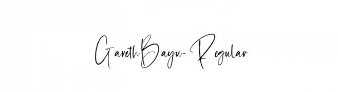GarethBayu-Regular  नि: शुल्क फ़ॉन्ट्स डाउनलोड