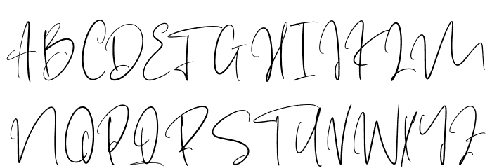 GarethBayu-Regular Font UPPERCASE