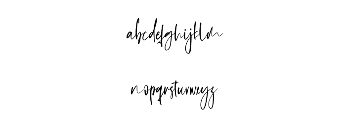 GarethBayu-Regular Font LOWERCASE