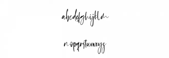 GarethBayu-Regular 字体 小写