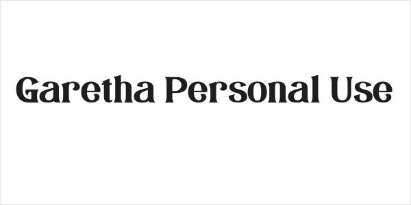 Garetha Personal Use Logo