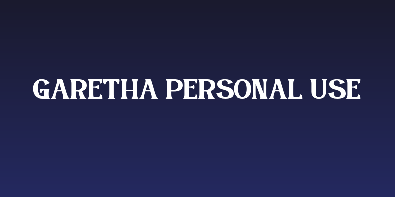 Garetha Personal Use Social Header