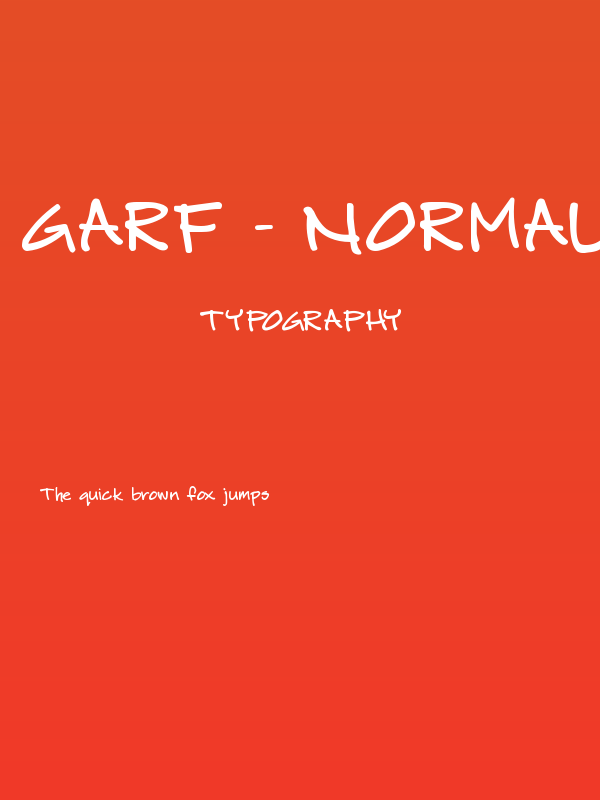 Garf - Normal Poster