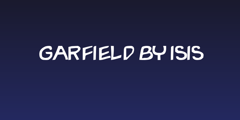 Garfield By ISIS Social Header