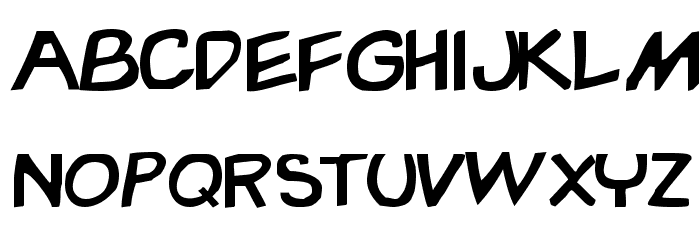 Garfield By ISIS Font LOWERCASE