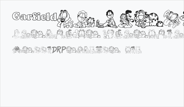 Garfield Hates Mondays Loves Fonts Business Card