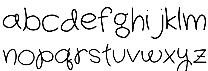Garfield Font LOWERCASE