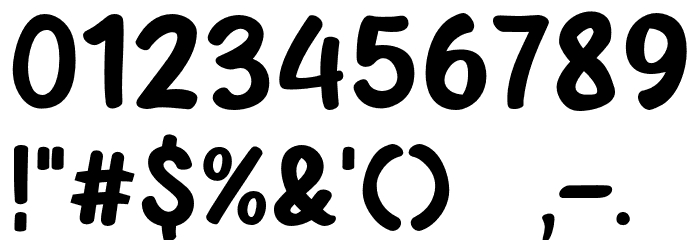 Garfiey Font OTHER CHARS