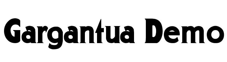 Gargantua Demo  Descarca Fonturi Gratis