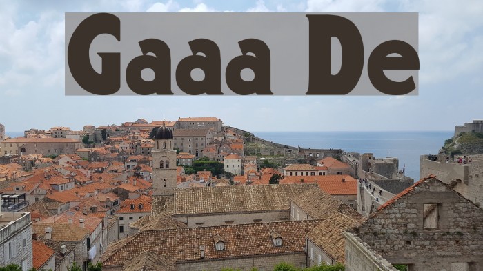 Gargantua Demo Font examples
