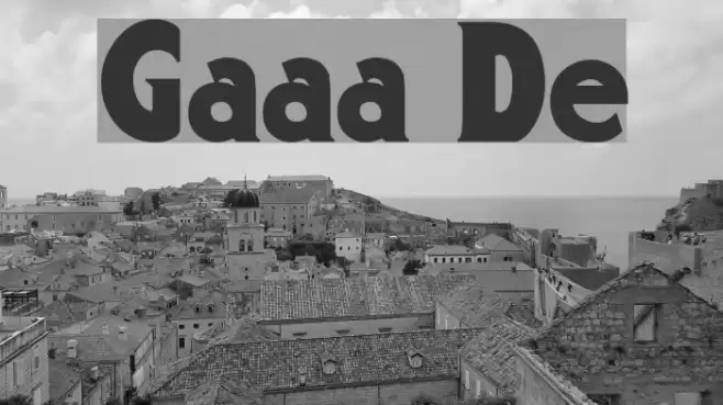 Gargantua Demo Font examples