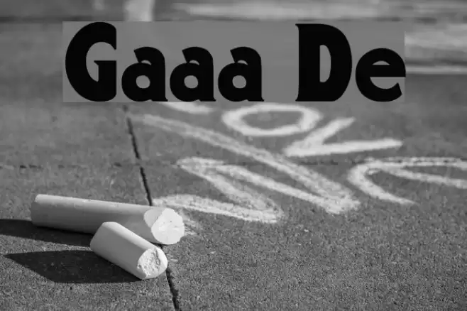 Gargantua Demo Font examples