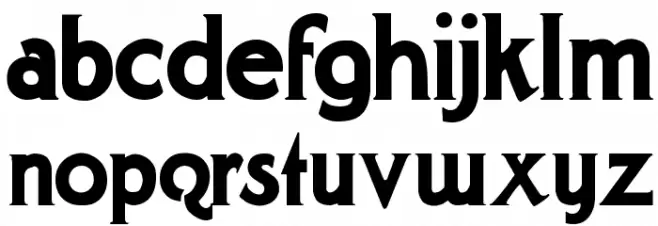 Gargantua Demo फ़ॉन्ट लोअरकेस