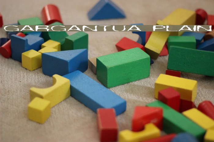 Gargantua Plain Font examples
