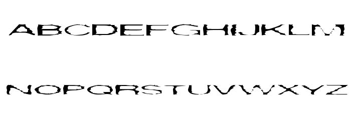 Gargantua Plain Font LOWERCASE