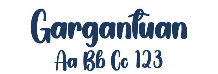 Gargantuan Font Preview