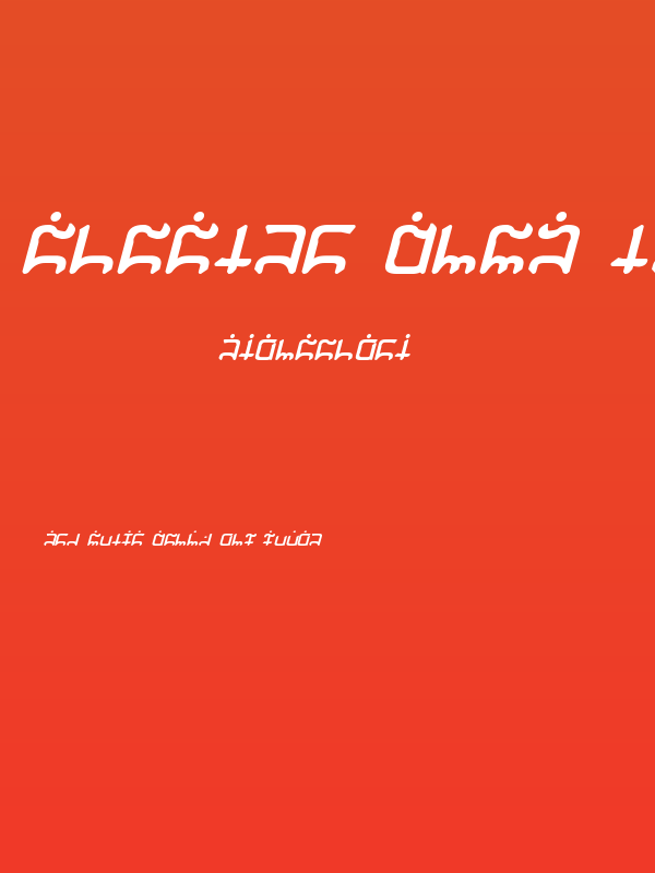 Gargish Bold Italic Poster