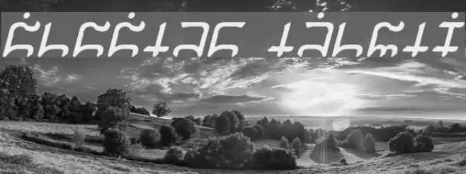 Gargish Italic Font examples