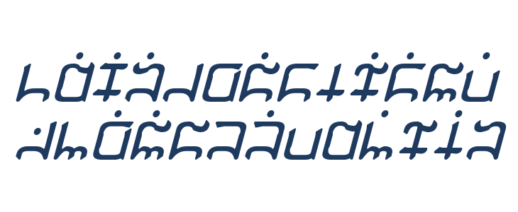 Gargish Italic Lowercase