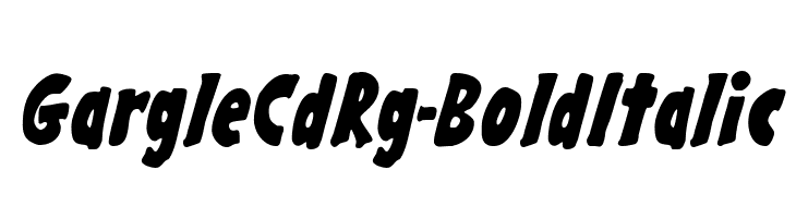 GargleCdRg-BoldItalic  Fuentes Gratis Descargar
