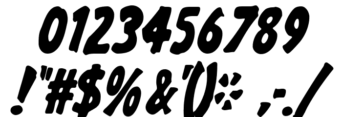 GargleCdRg-BoldItalic Font OTHER CHARS