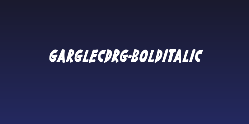 GargleCdRg-BoldItalic Social Header