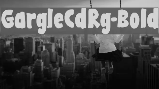 GargleCdRg-Bold Font examples