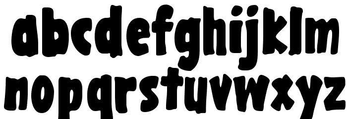 GargleCdRg-Bold Font LOWERCASE