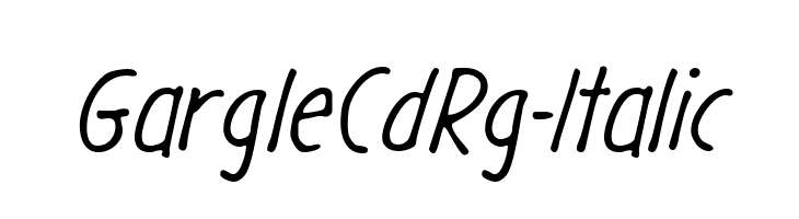 GargleCdRg-Italic  baixar fontes gratis