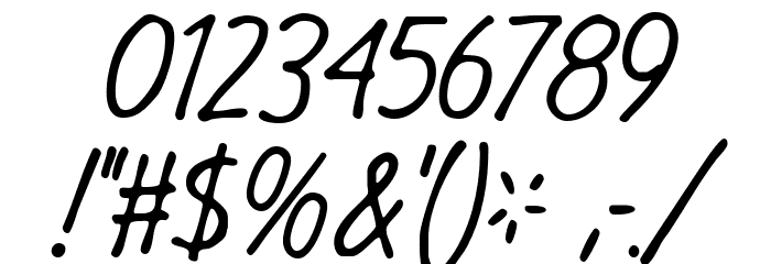 GargleCdRg-Italic Font OTHER CHARS