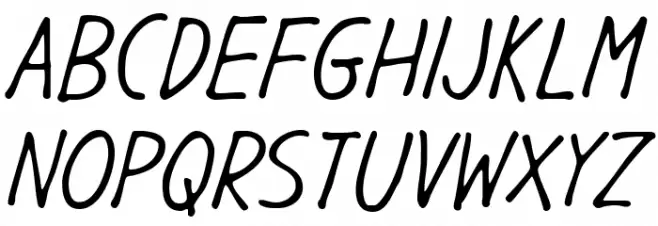 GargleCdRg-Italic 字体 大写